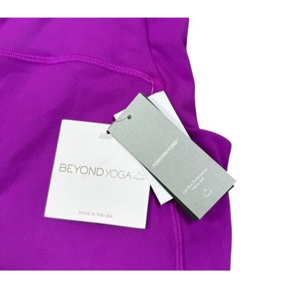 Beyond Yoga Leggings Womens Size Large Powerbeyond High Rise Strive Pocket NWT - Picture 4 of 9
